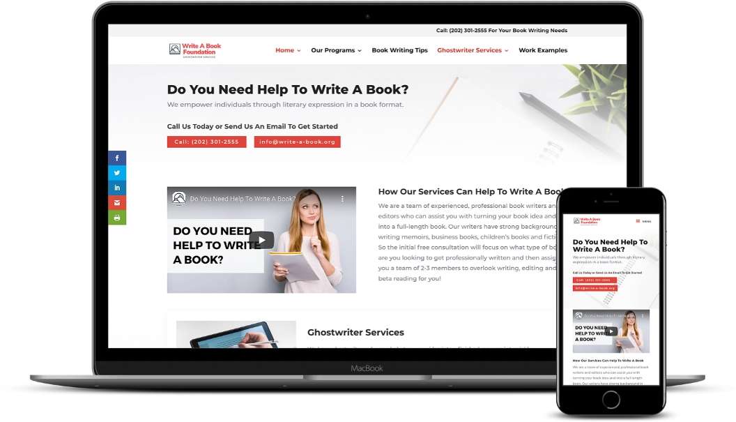 Macbook and Iphone mockup displaying pilates website