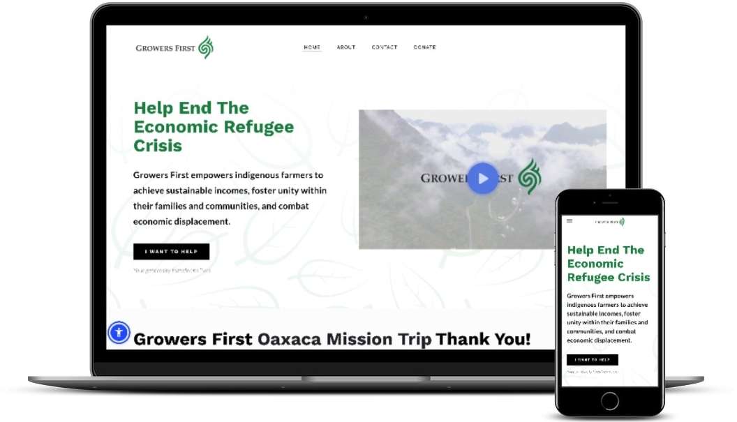 Macbook and Iphone mockup of website